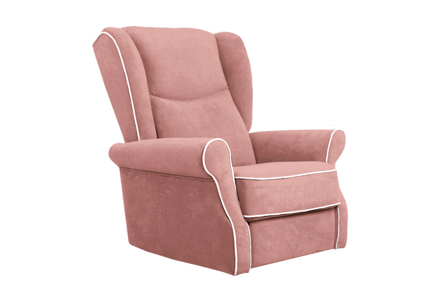 Кресло реклайнер WILSON розовое